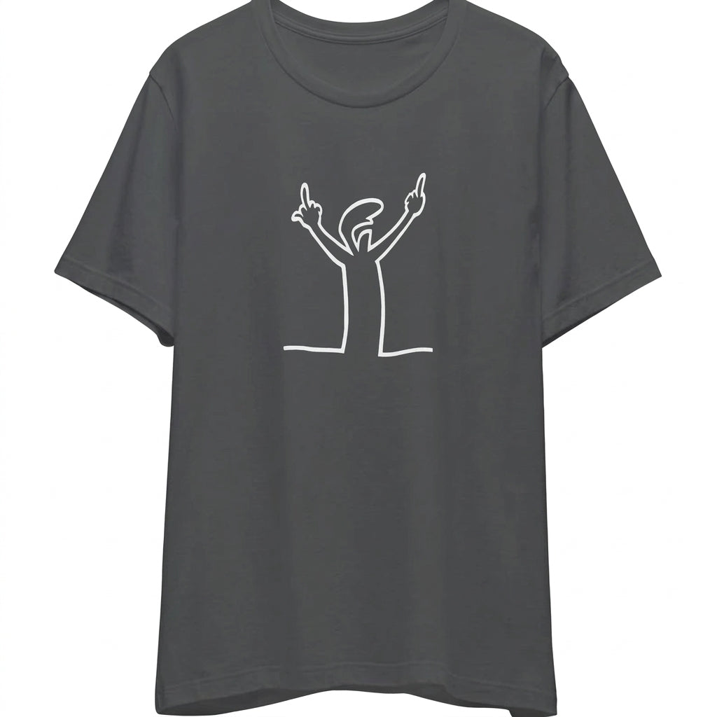 Angry La Linea Cotton T-Shirt
