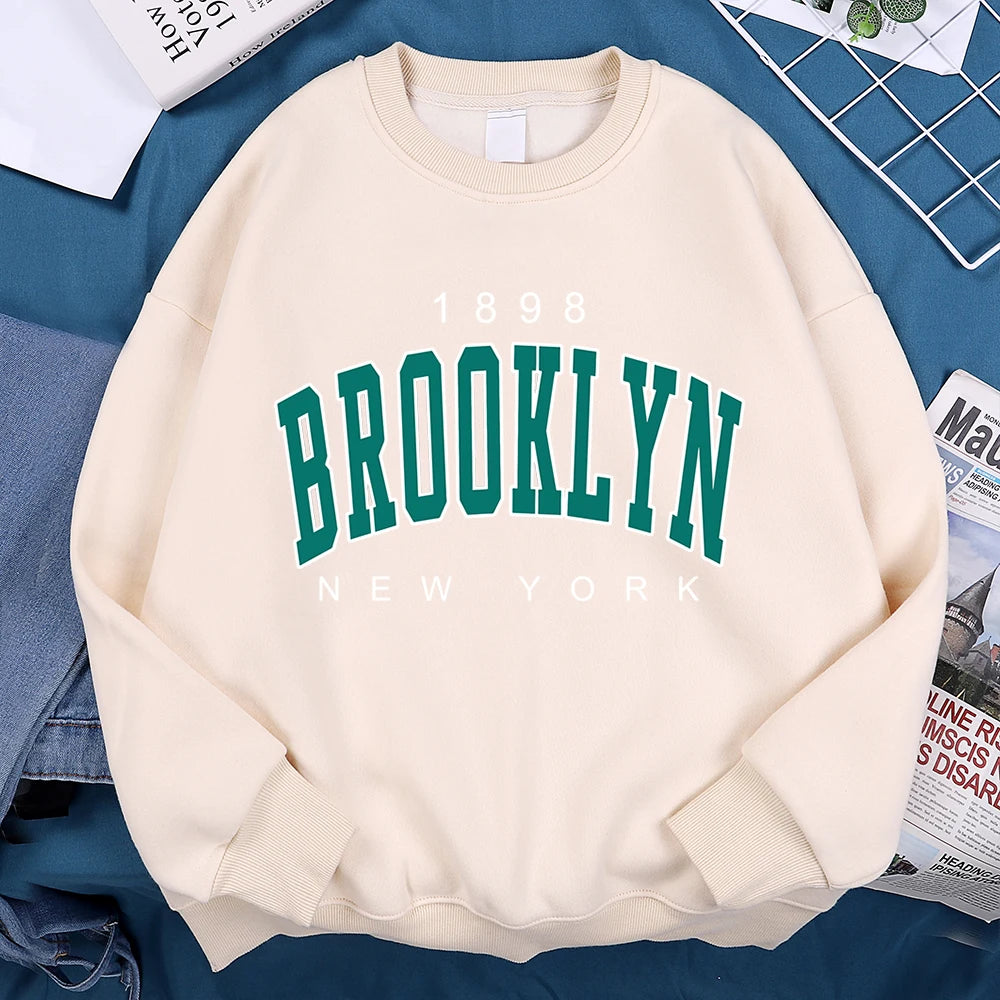 1898 Brooklyn New York Pullover Fleece Sweatshirt