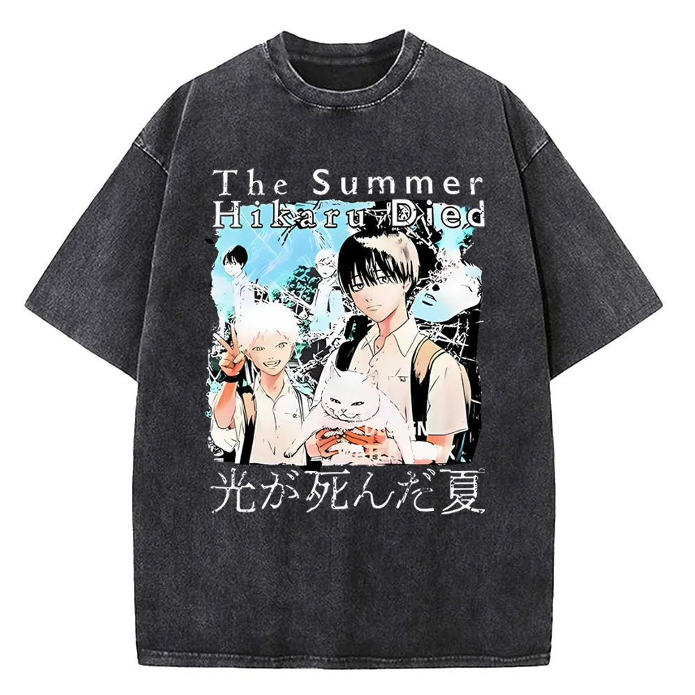 Summer Hikaru Died Streetwear Design Cotton T-Shirt