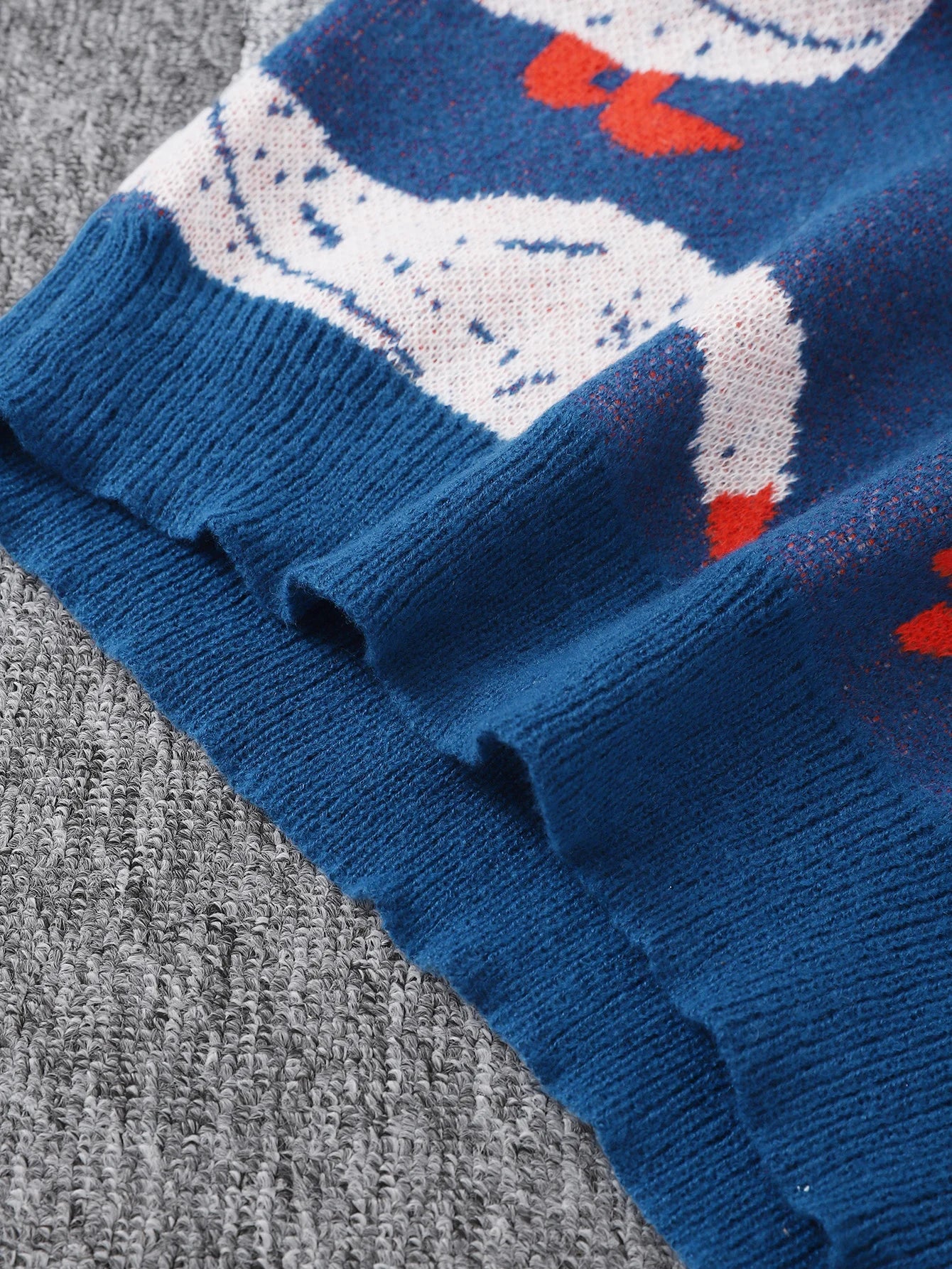Duck Jacquard Pattern Sweater Knitted Pullover