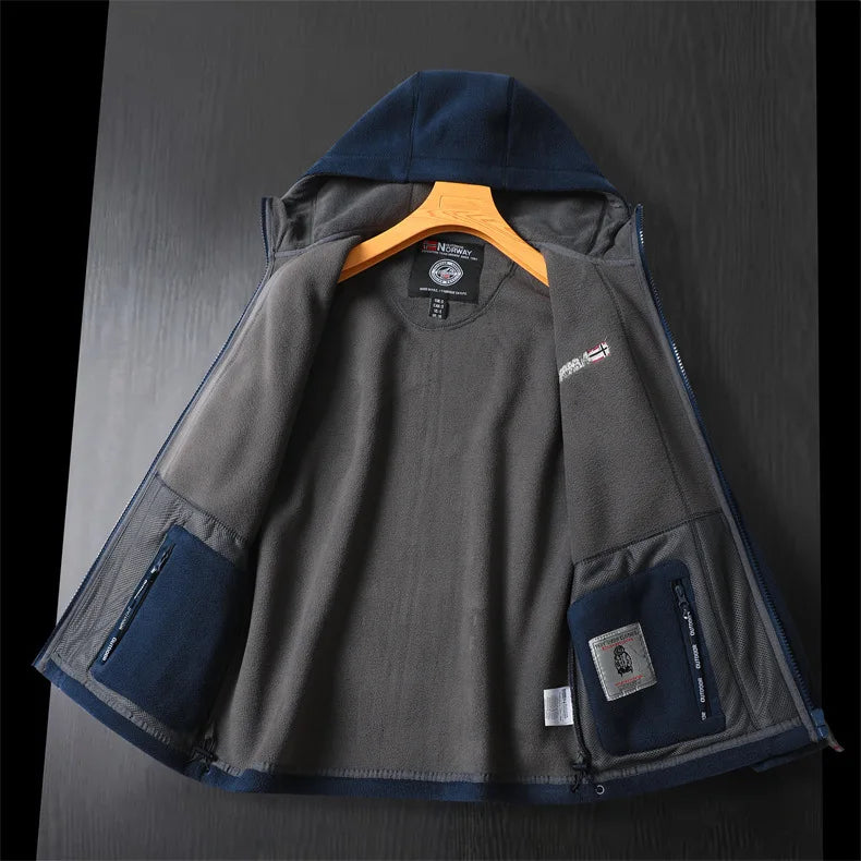 Winter Wool Jacket High-end Embroidered Thickened Fleece Windproof Jacket Coat