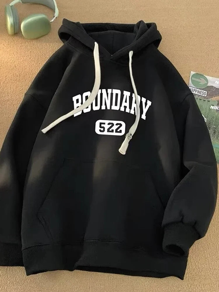 New Retro Casual High Street Hoodies Oversized