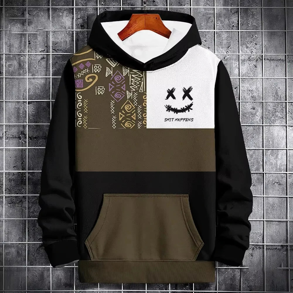 3D Nation Style Hoodies, Paisley Print Pullover