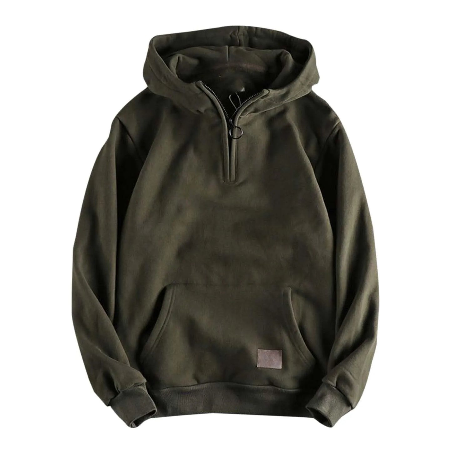 Half Zip Hoodie Vintage Heavyweight Pullover