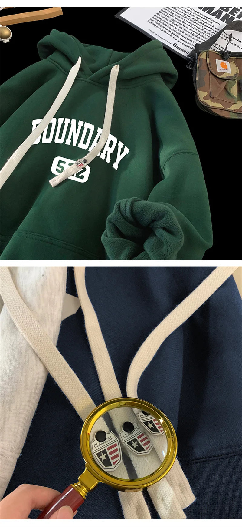 New Retro Casual High Street Hoodies Oversized