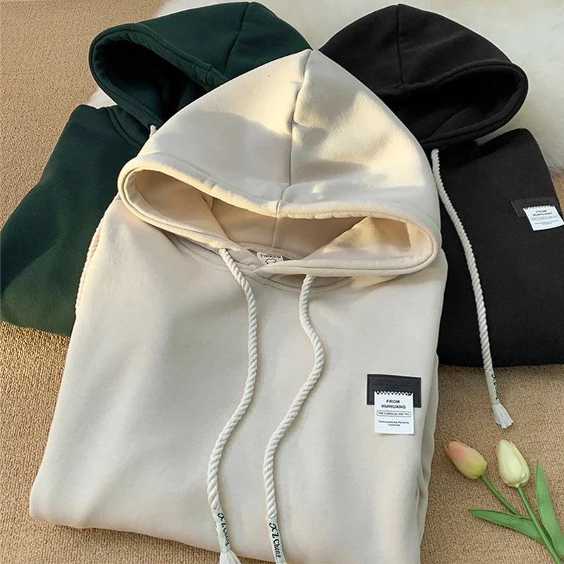New in Solid Color Hooded Sweatshirts