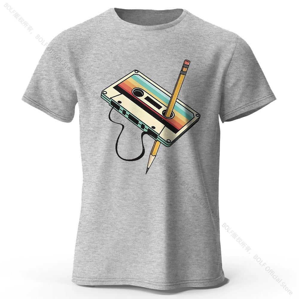 Cotton Printed T-Shirt, Soft Round Neck Tee