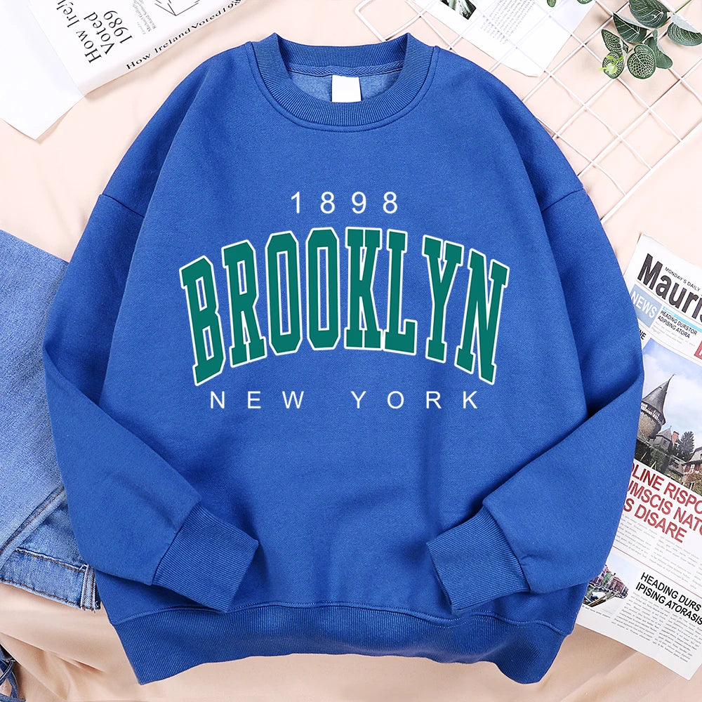 1898 Brooklyn New York Pullover Fleece Sweatshirt
