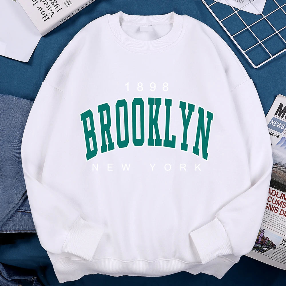 1898 Brooklyn New York Pullover Fleece Sweatshirt