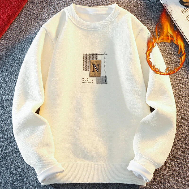 Sweater Thick Fleece Knitted Pullovers / Sweatshirt