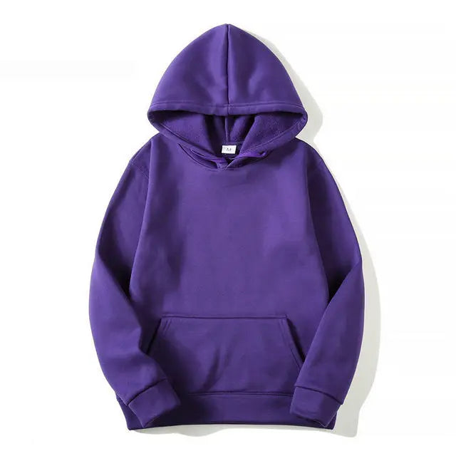 Fleece Hoodies Pull Over Hooded Sweatshirt Multi Color