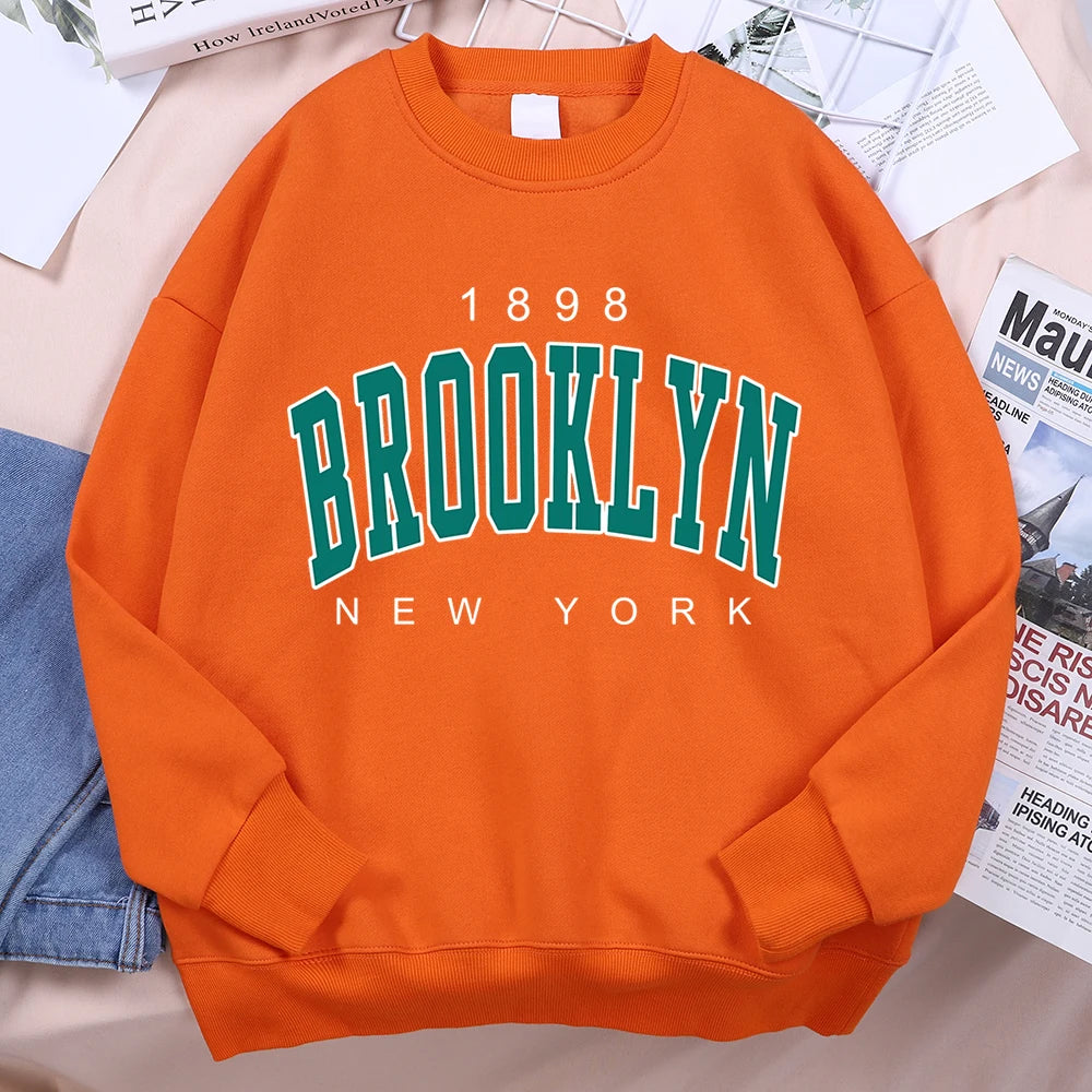 1898 Brooklyn New York Pullover Fleece Sweatshirt
