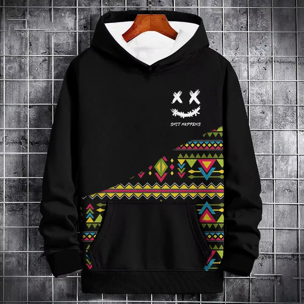 3D Nation Style Hoodies, Paisley Print Pullover