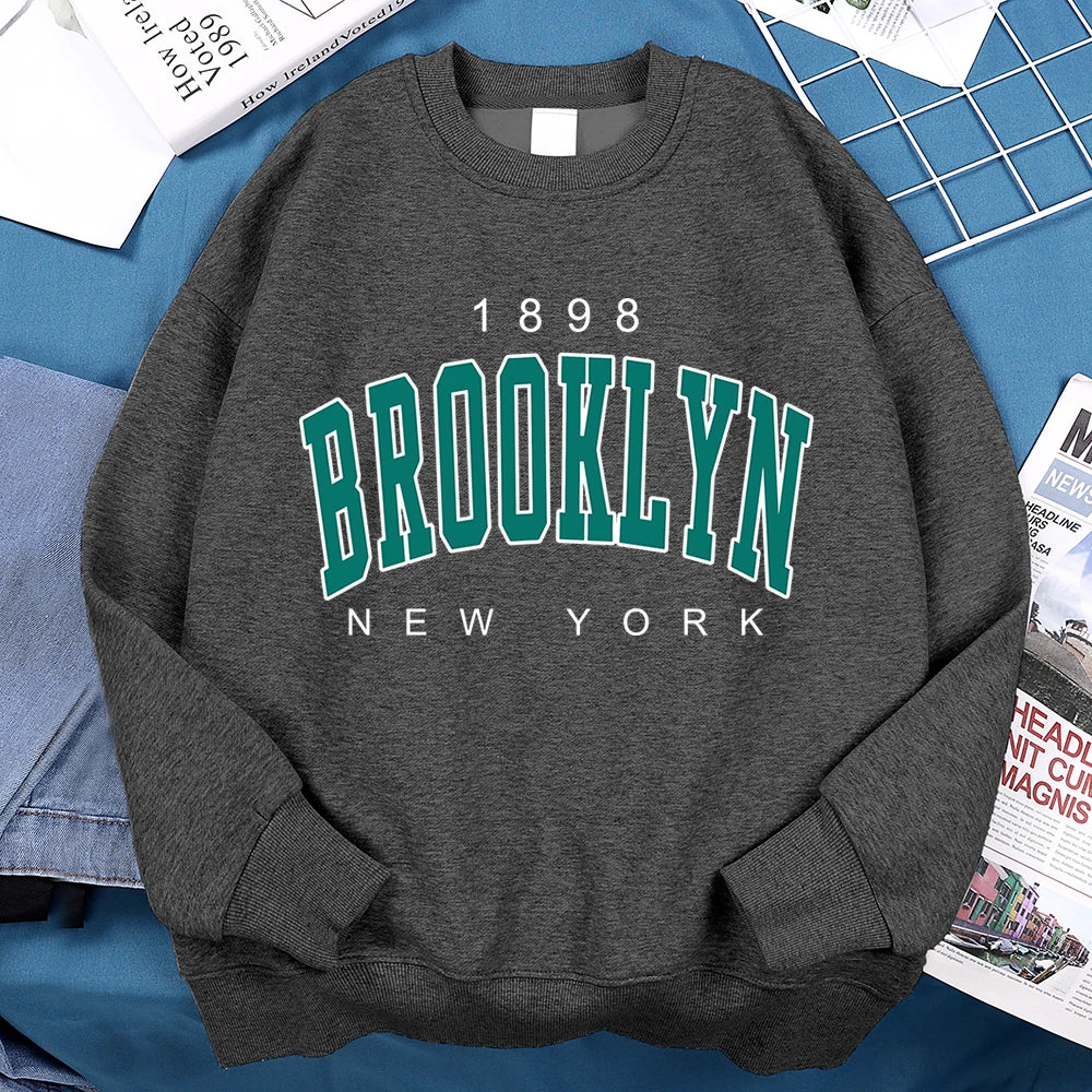 1898 Brooklyn New York Pullover Fleece Sweatshirt