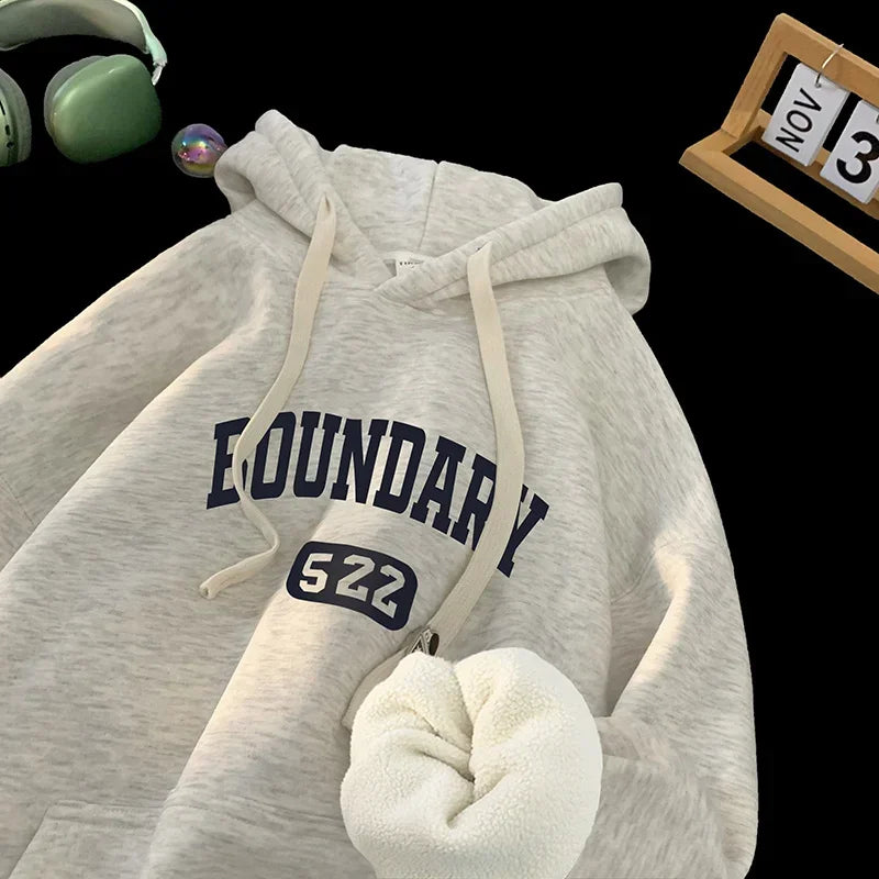 New Retro Casual High Street Hoodies Oversized