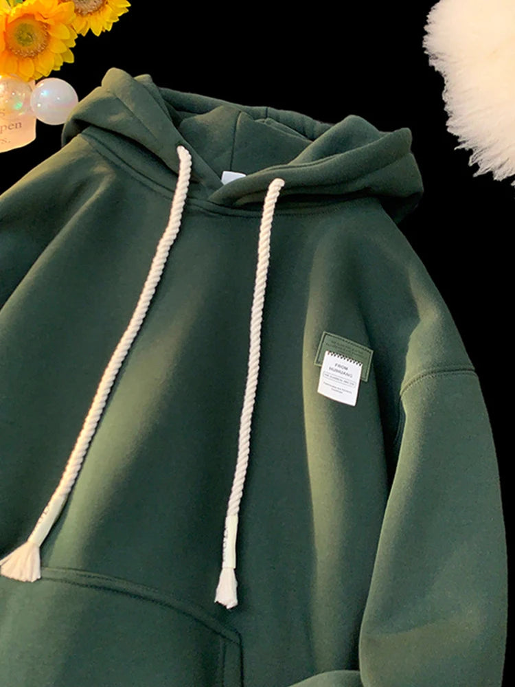 New in Solid Color Hooded Sweatshirts