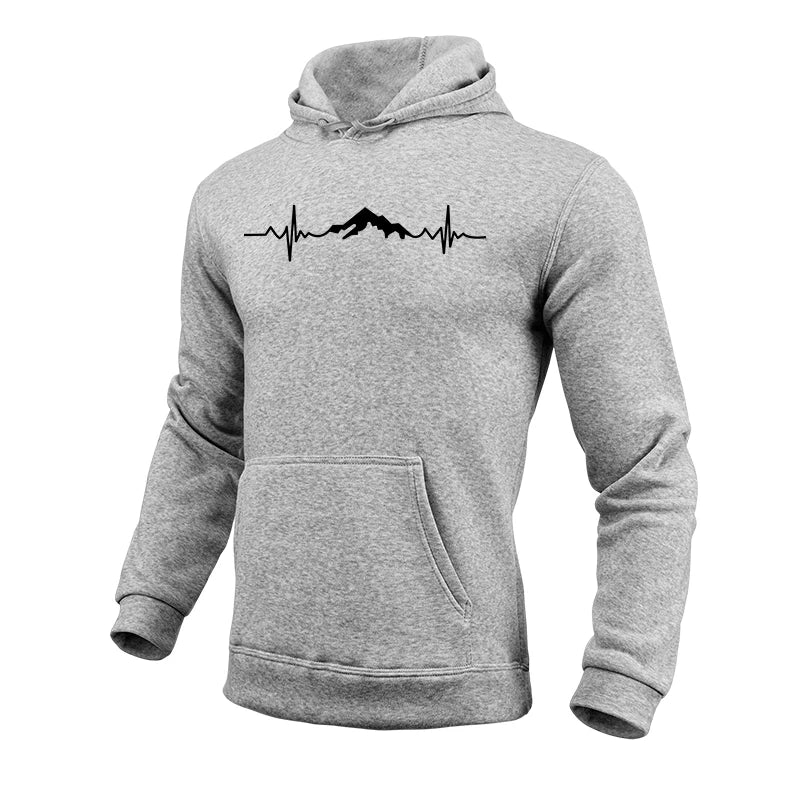 Mountain Printed Casual Hoodies
