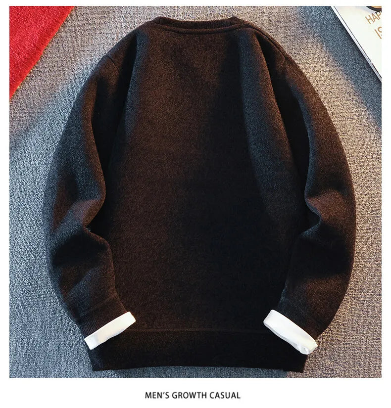 Sweater Thick Fleece Knitted Pullovers / Sweatshirt