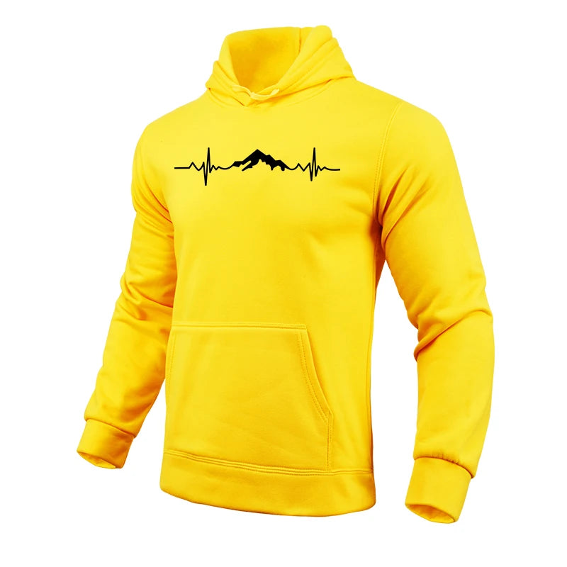 Mountain Printed Casual Hoodies