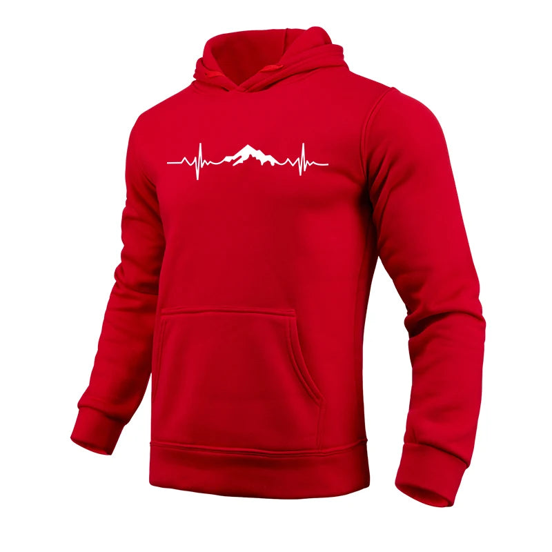 Mountain Printed Casual Hoodies