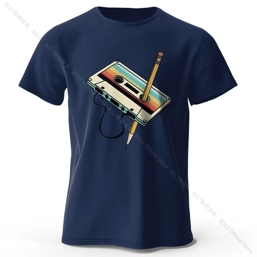 Cotton Printed T-Shirt, Soft Round Neck Tee