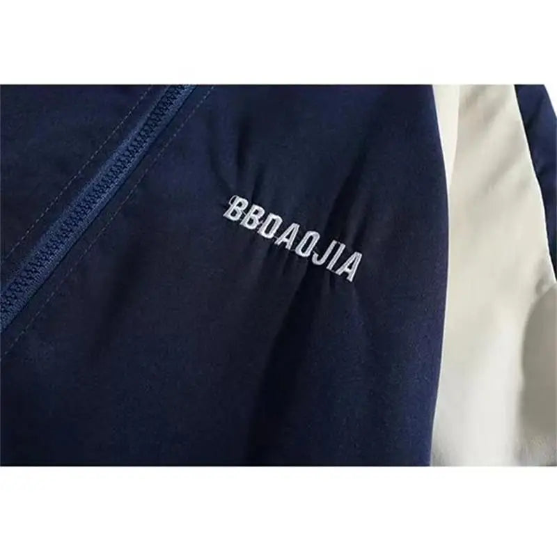 Reflective Striped Thin Jacket, Hip Hop Streetwear Coat Zipper