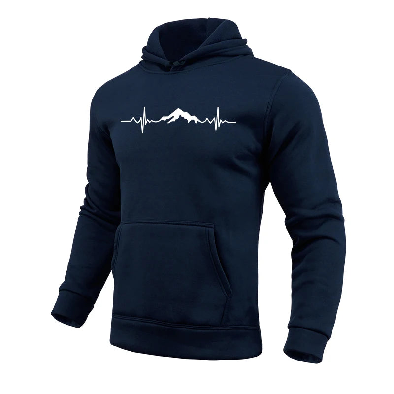 Mountain Printed Casual Hoodies