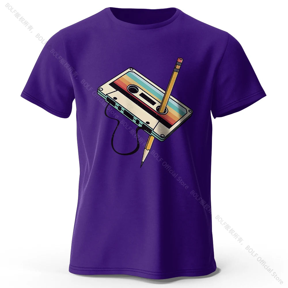Cotton Printed T-Shirt, Soft Round Neck Tee