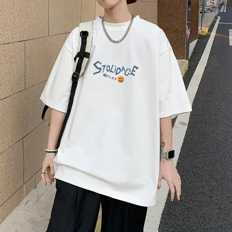 Oversize Korean Loose Puppet Rabbit T-shirt