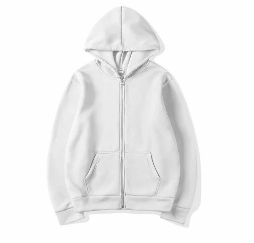 Zip-Up Sweater Cardigan Hoodie Solid Color