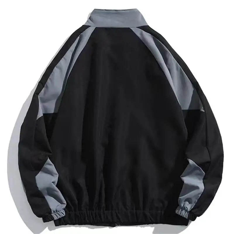Reflective Striped Thin Jacket, Hip Hop Streetwear Coat Zipper