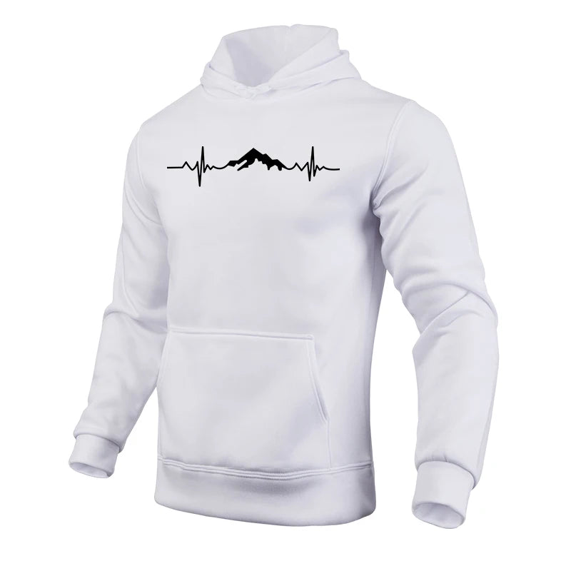 Mountain Printed Casual Hoodies