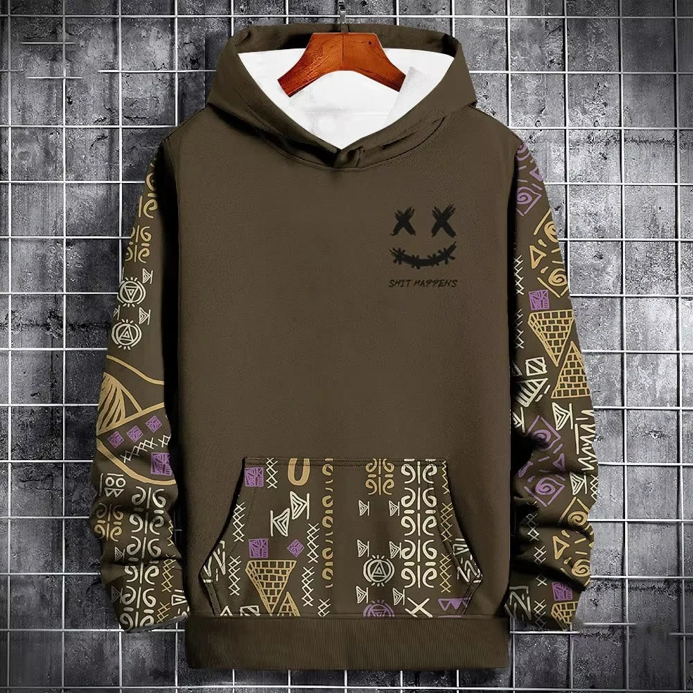 3D Nation Style Hoodies, Paisley Print Pullover