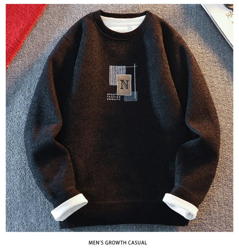 Sweater Thick Fleece Knitted Pullovers / Sweatshirt