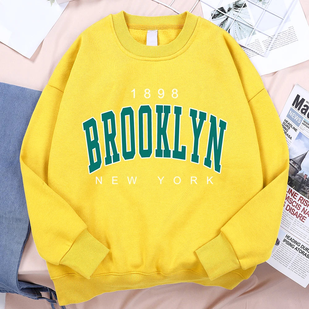 1898 Brooklyn New York Pullover Fleece Sweatshirt