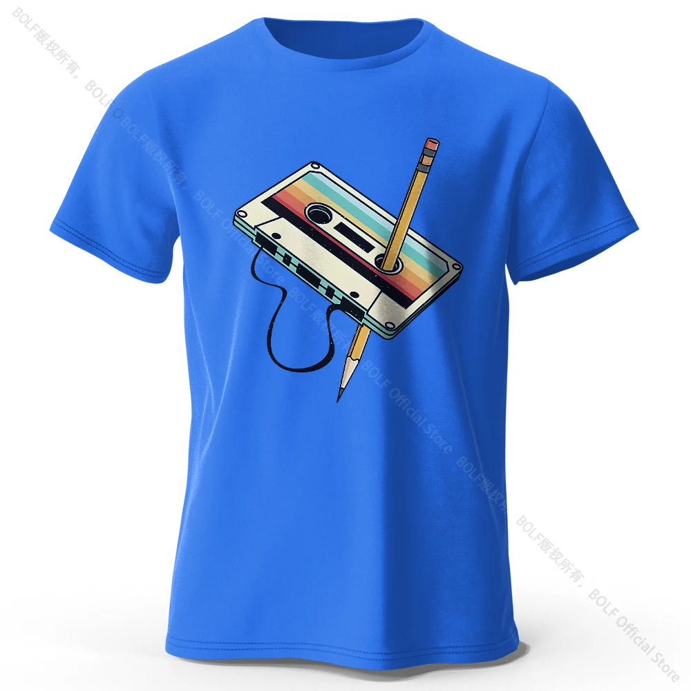 Cotton Printed T-Shirt, Soft Round Neck Tee