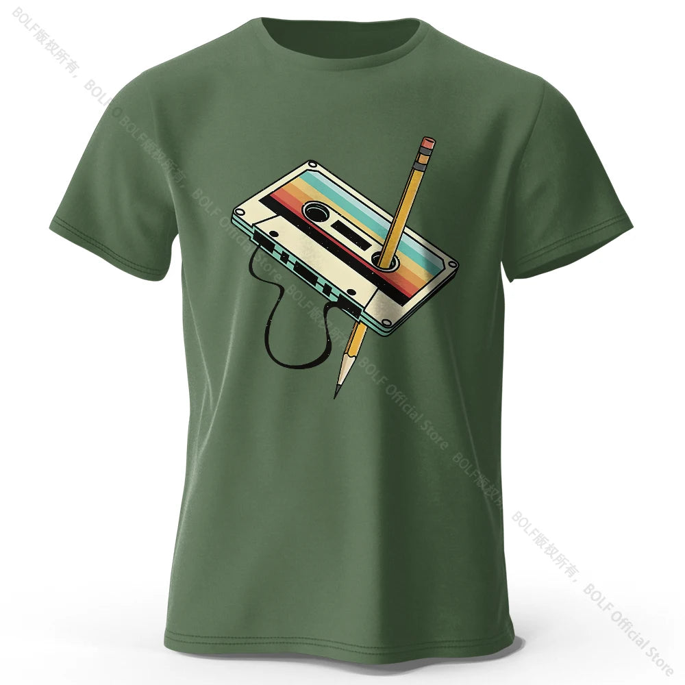 Cotton Printed T-Shirt, Soft Round Neck Tee
