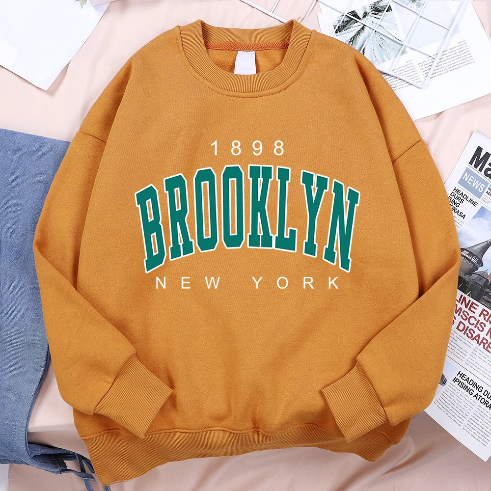 1898 Brooklyn New York Pullover Fleece Sweatshirt