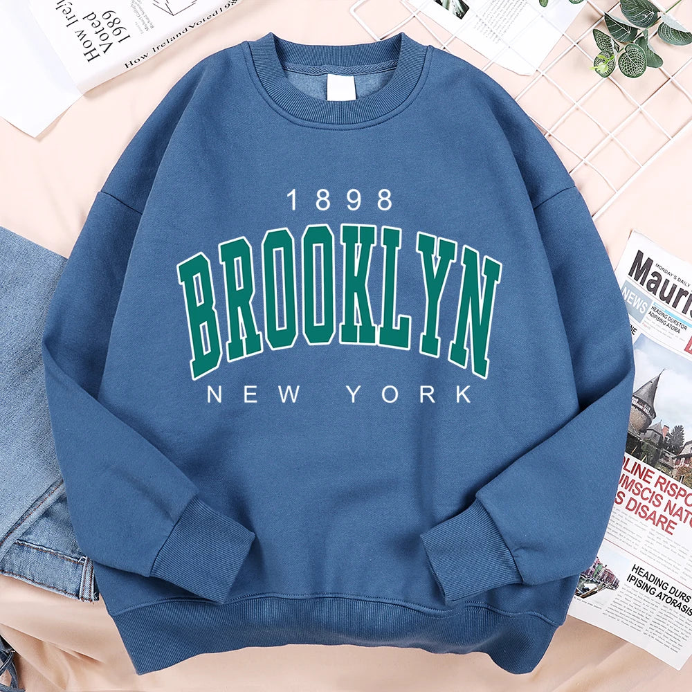 1898 Brooklyn New York Pullover Fleece Sweatshirt