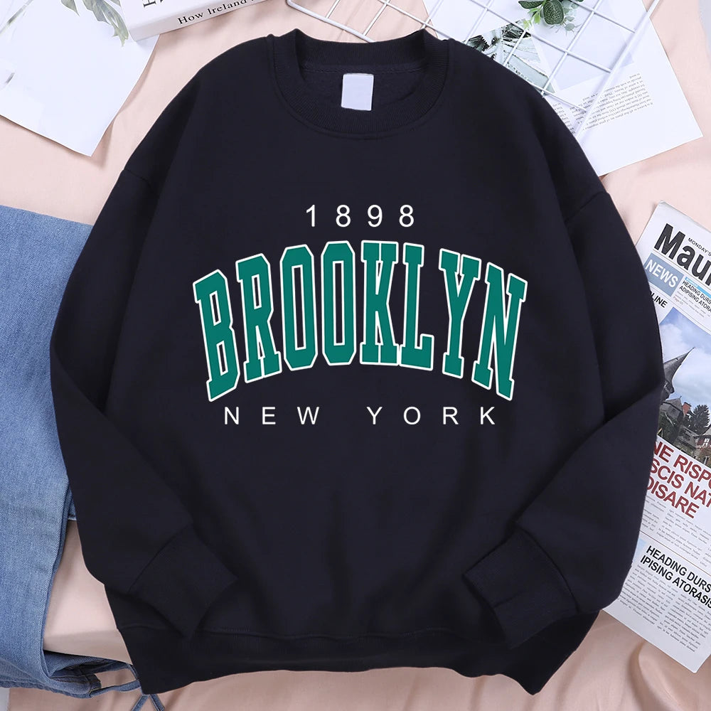1898 Brooklyn New York Pullover Fleece Sweatshirt