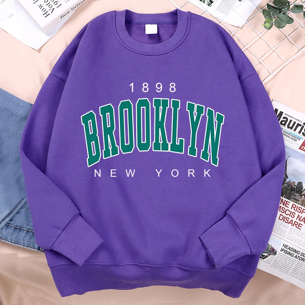 1898 Brooklyn New York Pullover Fleece Sweatshirt