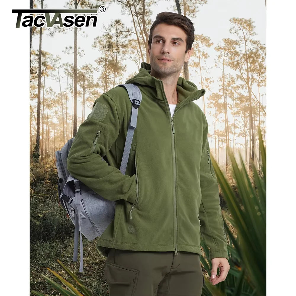 Tacvasen Coats Fleece Zip Up Jackets