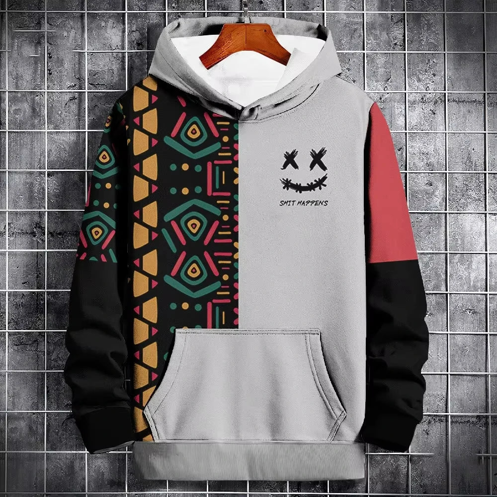 3D Nation Style Hoodies, Paisley Print Pullover
