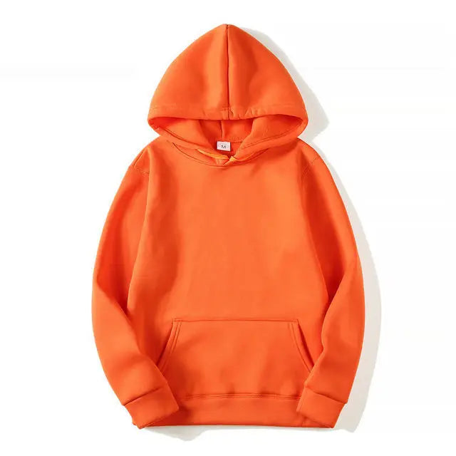 Fleece Hoodies Pull Over Hooded Sweatshirt Multi Color