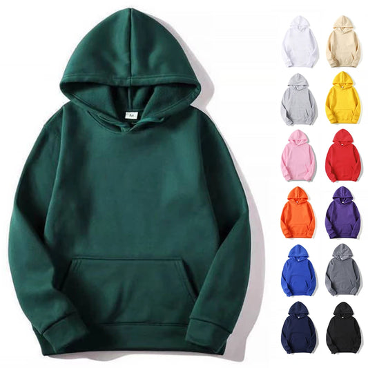 Fleece Hoodies Pull Over Hooded Sweatshirt Multi Color
