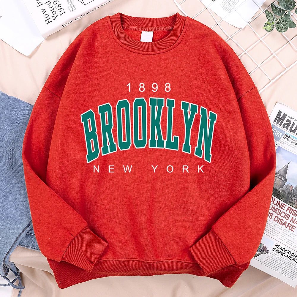 1898 Brooklyn New York Pullover Fleece Sweatshirt
