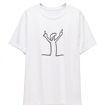 Angry La Linea Cotton T-Shirt
