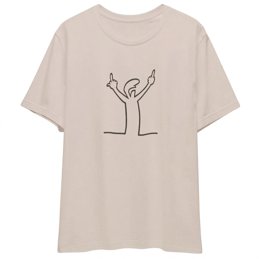 Angry La Linea Cotton T-Shirt