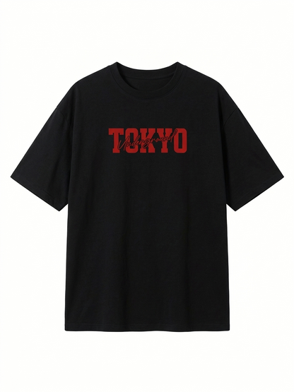 Tokyo Racing Car Graphic Loose T Shirt