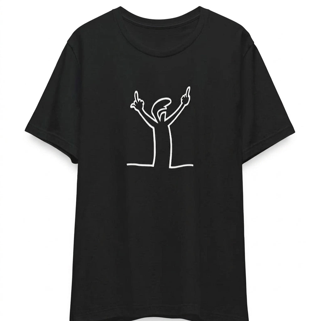 Angry La Linea Cotton T-Shirt